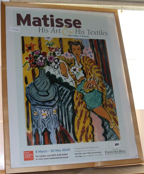 Framed Matisse print